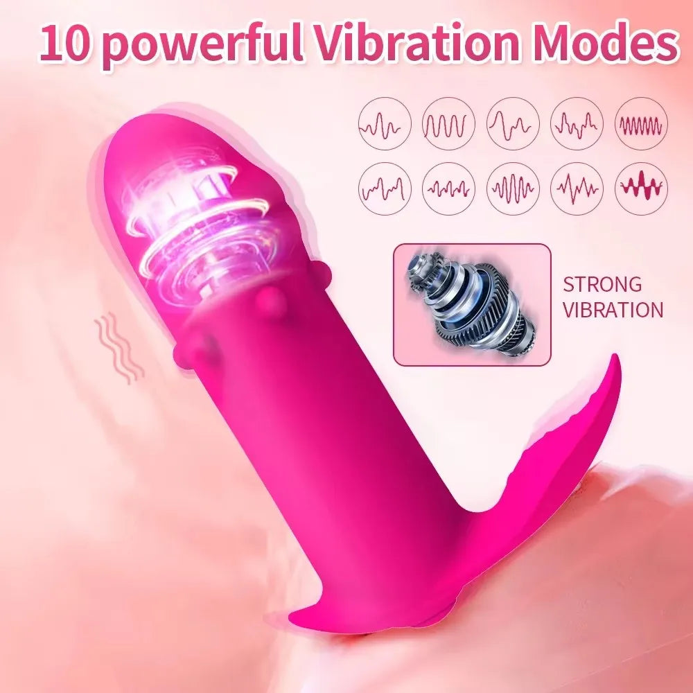 Consolador vibrador con control inalámbrico por aplicación, potente estimulador de clítoris y punto G, mini masajeador vaginal tipo bala, juguetes sexuales para adultos para mujeres.