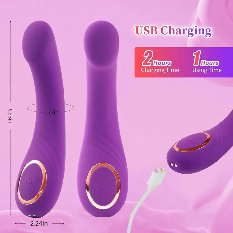 Vibrador potente con 12 modos de vibración, silencioso, estimulador del punto G, masaje vaginal, consolador vibrador para mujeres adultas.