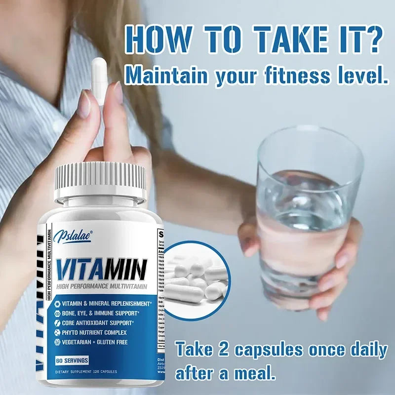 Multivitamínico para hombres mayores de 50 años: fórmula de alta potencia para la salud cerebral, ocular y cardíaca.