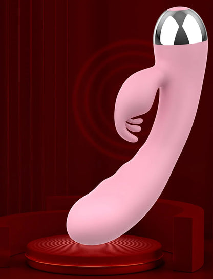 Vibrador para mujer con 12 modos de vibración | Estimulador dual de clítoris y punto G | Juguete sexual impermeable para mujeres y parejas | Placer para adultos