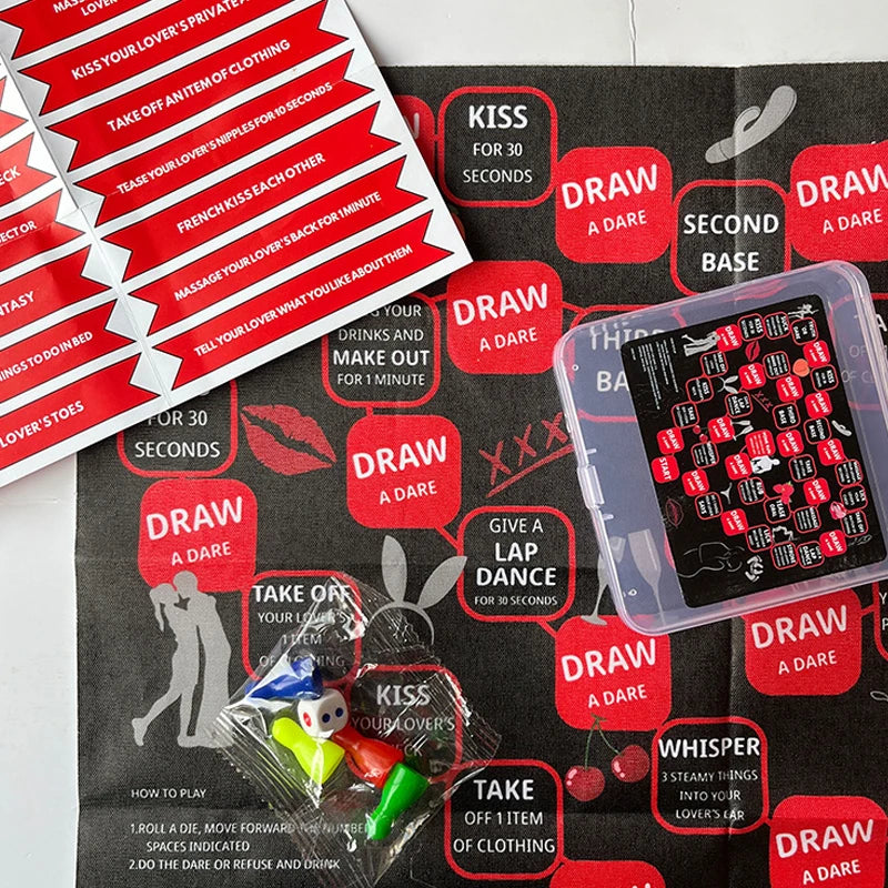 Juego de mesa para parejas románticas: diversión interactiva para adultos con desafíos estratégicos y conexiones más profundas para citas nocturnas.