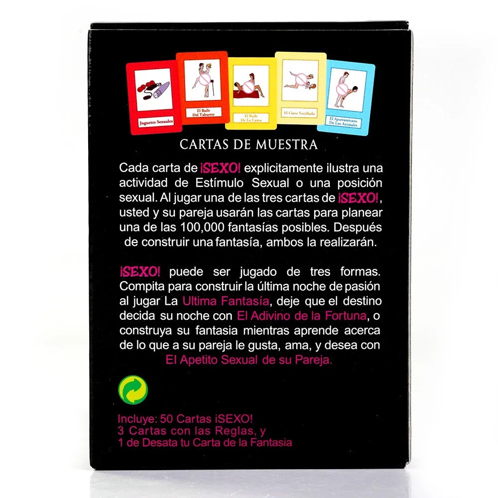 English Sex Card Game Adult Board Game Explore 50 Kinds of Card Play Bedroom Commands for Valentine's Day Couples