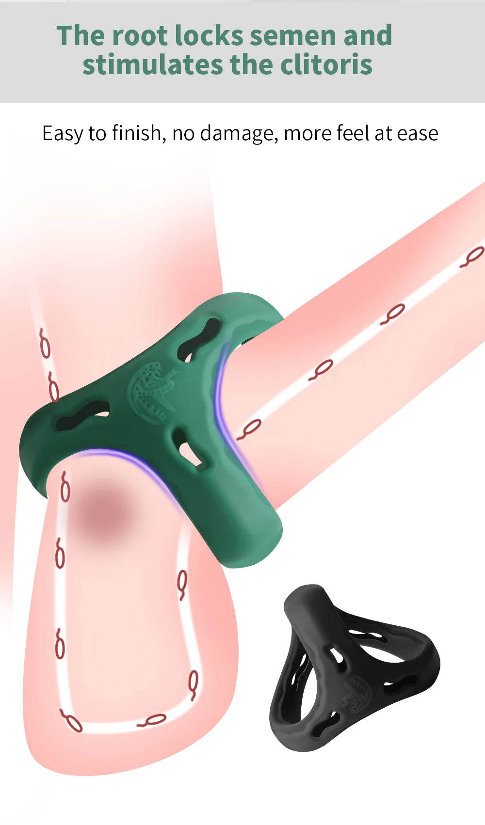 Juguetes sexuales para hombres que retrasan la eyaculación, alargan el pene, fortalecen el pene, anillo de amor sin vibrador, tienda erótica.