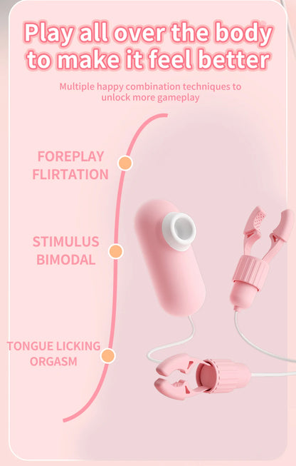 Juguetes sexuales para mujeres, masajeador de pecho para parejas, pinzas para pezones de 12 frecuencias, pinza para clítoris, vibrador para pezones, estimulación del clítoris.