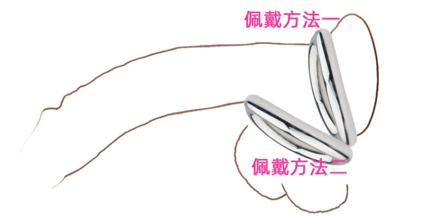 Sexspielzeug für Männer Verzögerung der Ejakulation Metall Hodensack Stretcher Erotik Penis Bondage Lock Cock Ring Edelstahl