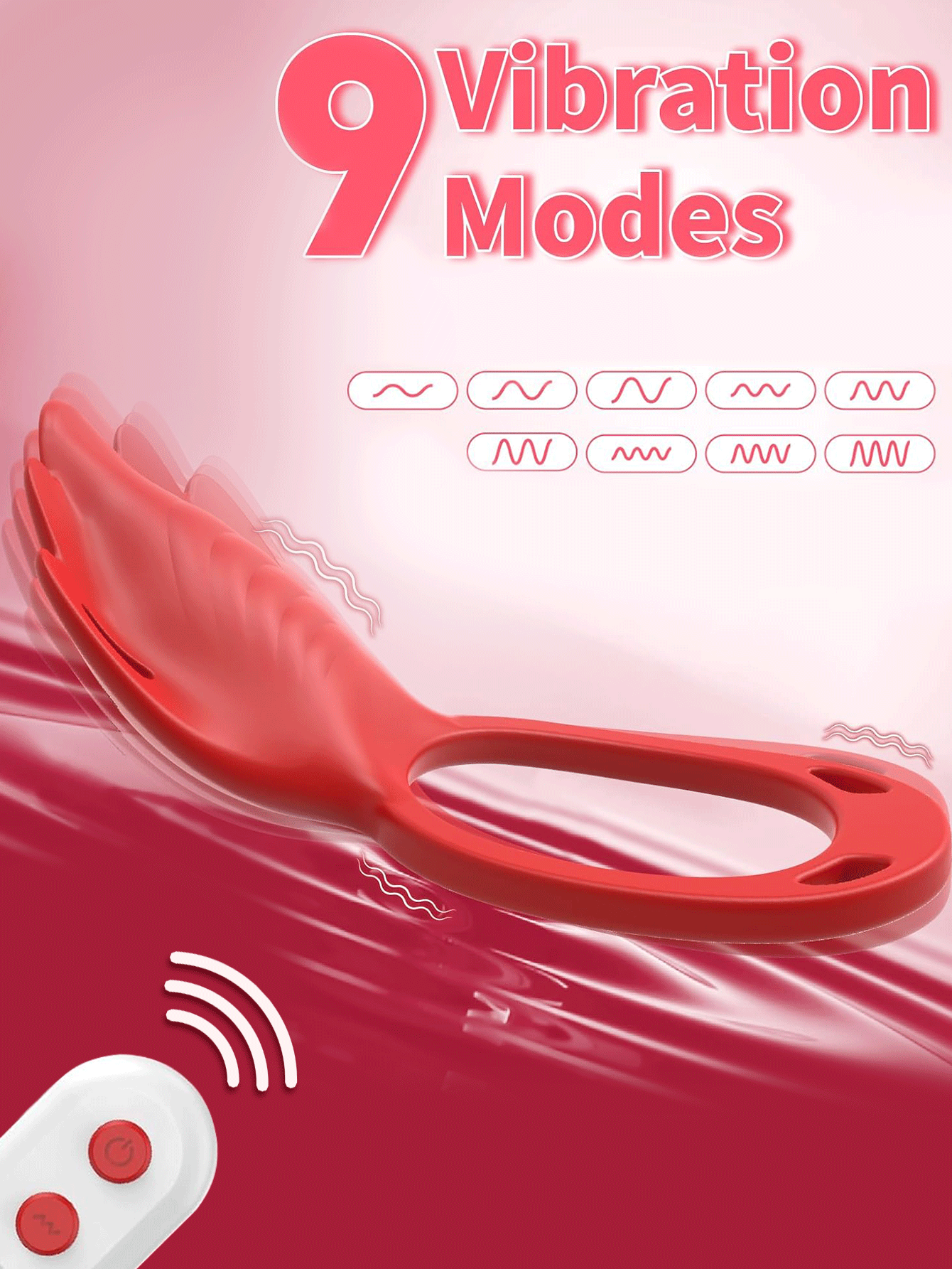 Female Portable Vibrator, 9 Vibrations, App Control, Penis Ring, Clitoral Stimulator, Adult Sex Toys for Women and Couples