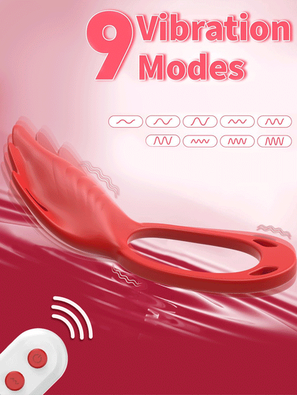 Female Portable Vibrator, 9 Vibrations, App Control, Penis Ring, Clitoral Stimulator, Adult Sex Toys for Women and Couples