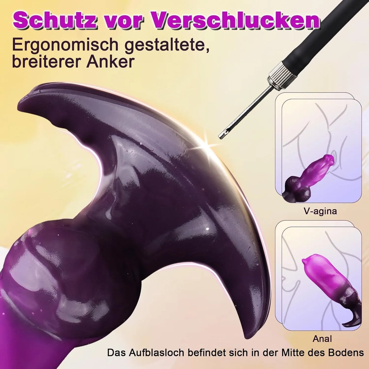 Consolador monstruo inflable con forma de pene y cola de animal, fantasía de perro, consoladores con nudo, tapón anal, fetiche, BDSM, juguetes sexuales para adultos para hombres y mujeres.