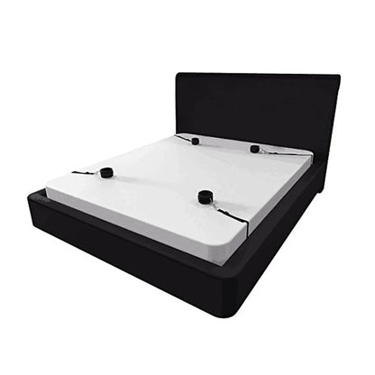 BDSM Bondage Fesselset für Paare – Verstellbare Handschellen &amp; Fußfesseln mit Bettgurten, weiche SM-Fesseln für erotische Spiele für Erwachsene