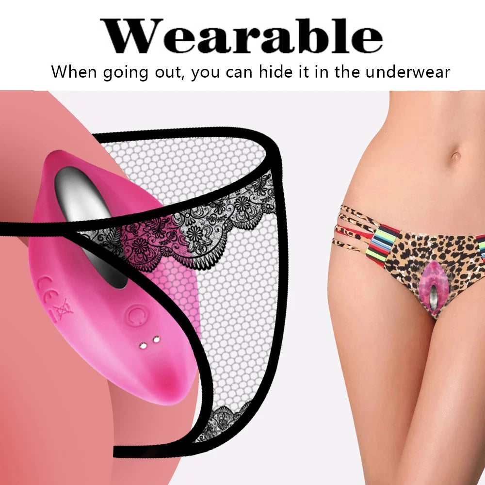 Vibratoren für die Klitoris der Frau, leistungsstark, kein Ton, Schmetterling, tragbar, Höschen, Ei-Vibrator, Klitorisstimulator, Sexspielzeug für Frauen ab 18 Jahren