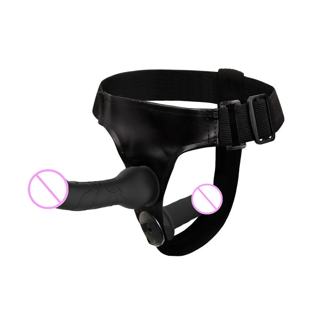 Double Strapon Dildo Dual Penetration Penis with Belt,Sexual Harness with Double Penis for Adults,Sexy You for Women Lesbian