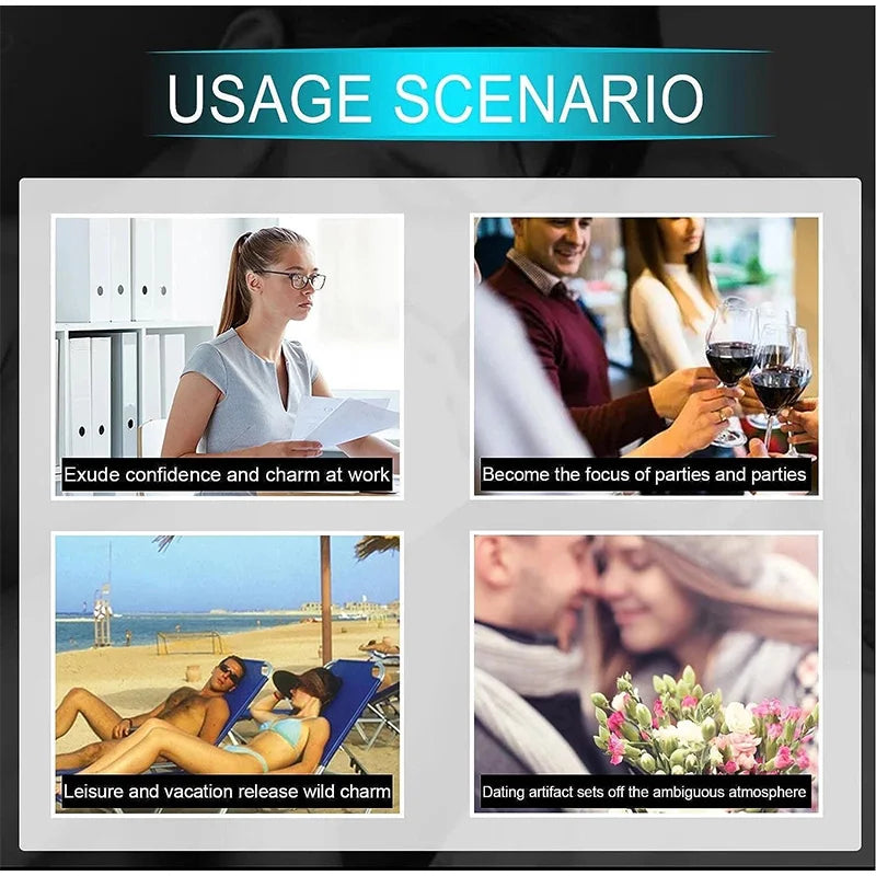 Pheromone Perfume Spray for Men to Attract Women,Long Lasting Glamour Cologne,Sexy Charm Fragrance,Social Dating Seductive Scent