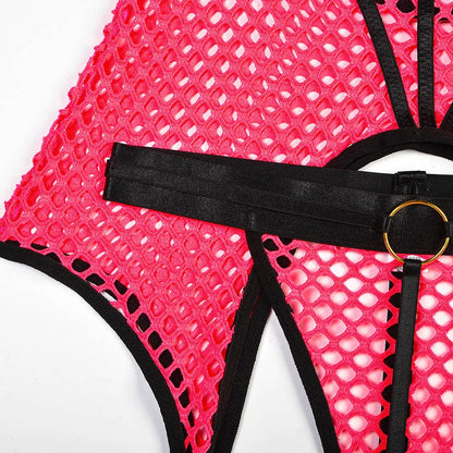 Conjunto de lencería sexy JSY para mujer, ropa interior corporal, camisón de malla transparente, ropa de dormir, lencería erótica, disfraces porno