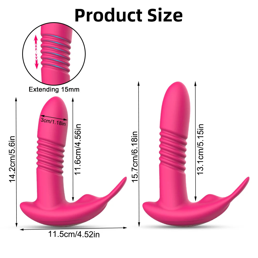 Vibrador vaginal con control por Bluetooth para masturbación femenina, estimulador de clítoris, vibrador portátil, productos eróticos para adultos.
