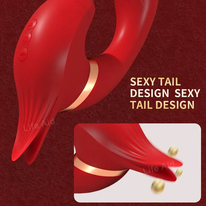 Vibrador de varita mágica de doble vibración para mujeres, masajeador vaginal, consolador, estimulador de clítoris femenino, masturbador, juguete sexual para adultos 18