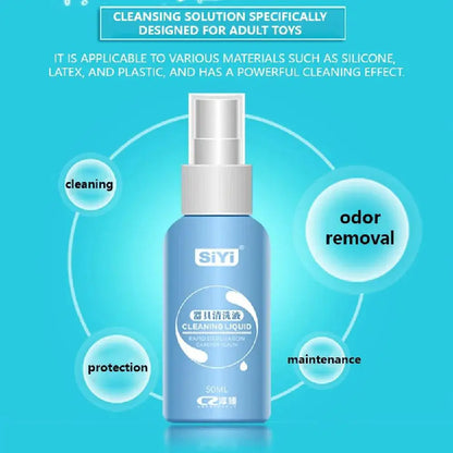 50 ml antibakterielle Sexspielzeug-Reiniger-Desinfektionsflüssigkeit für die sichere Reinigung des Vibratorkörpers, Sprühflasche, Sterilisation von Sexprodukten