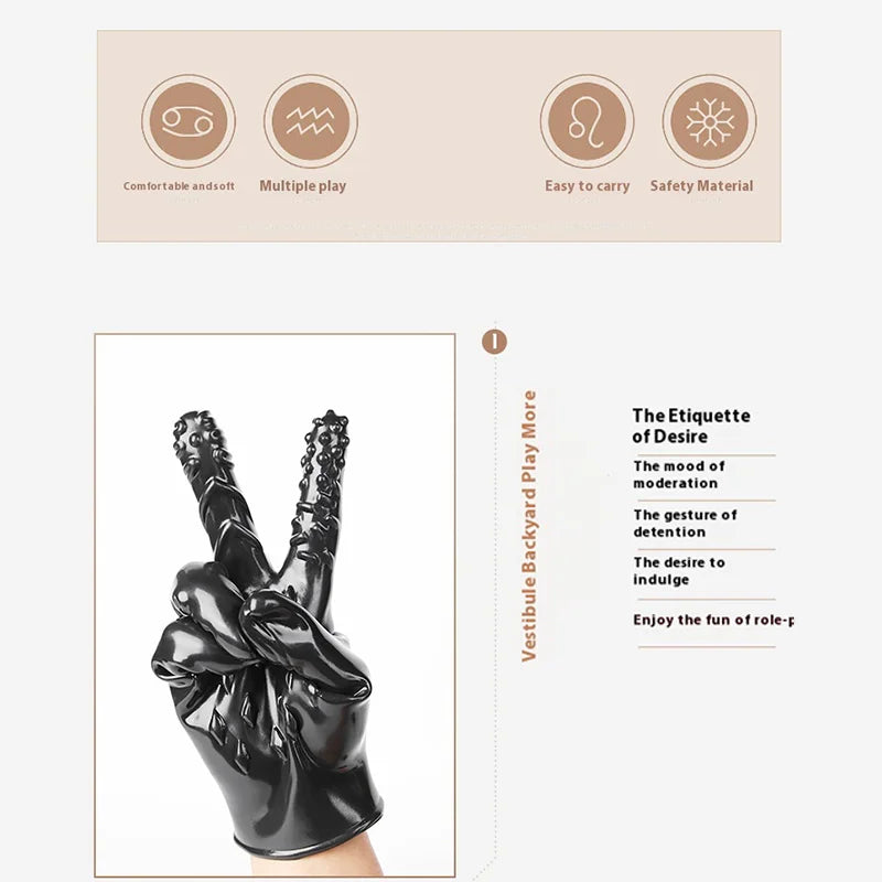 Sex Gloves Breast Massage G-spot Vagina Clitoral Stimulator Masturbation Orgasm Finger Gloves Sex Toys Women Couples Sex Toys