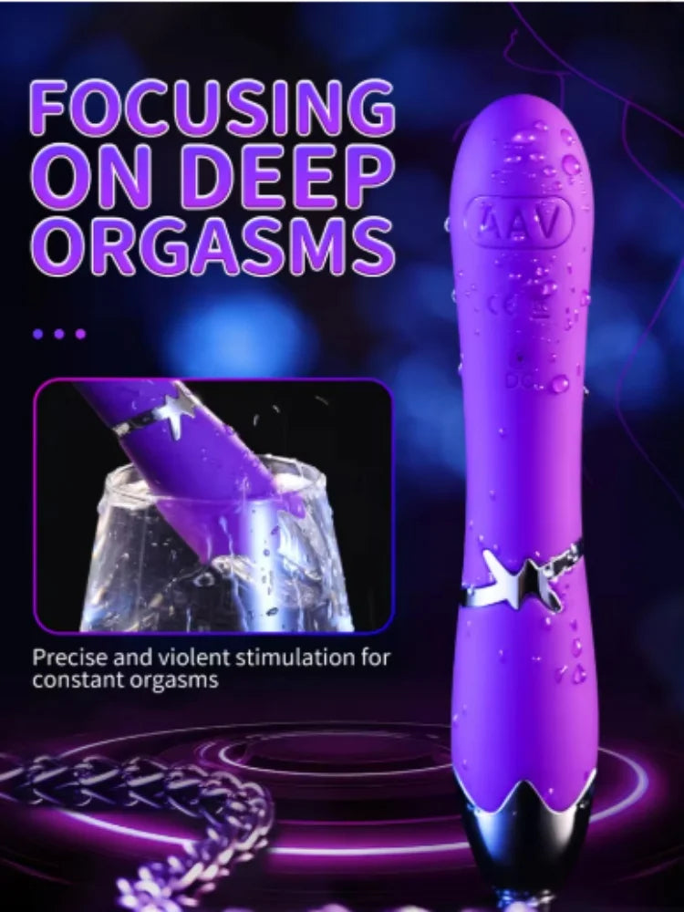 10 frequency vibrator stimulates G-spot, clitoris, massager, anal and vaginal vibrator, female sex toy