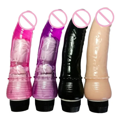 Vibradores para mujeres, producto sexual, vibrador, consolador, juguetes sexuales para mujeres, consolador realista, pene grande, suave, vibrador, masajeador de vagina.
