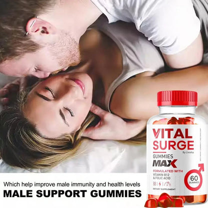 Gomitas masculinas Vital Surge Testo: suplemento para la mejora masculina Vital Surge que potencia el rendimiento y la potencia.