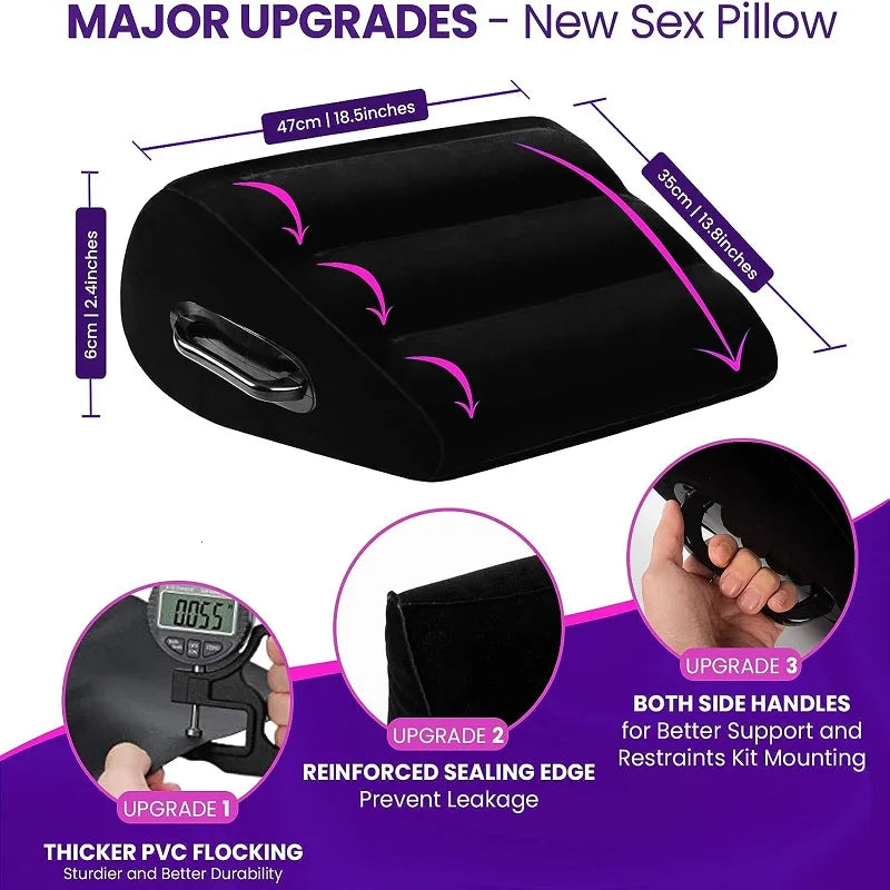 Large Sex Pillow Bdsm Sex Toys for Couples Bed Sexual Toys Sextoy Sextoys Tooys for Man Wedge Inflatable Couple Cushion Supplies