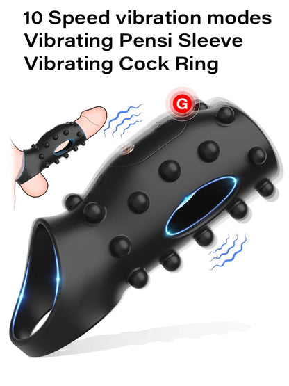 Sexspielzeug für Männer, vibrierender Penisring, verzögerte Ejakulation, Penisring, Klitoris, G-Punkt-Stimulation, männliche Penismassage, Paarspielzeug
