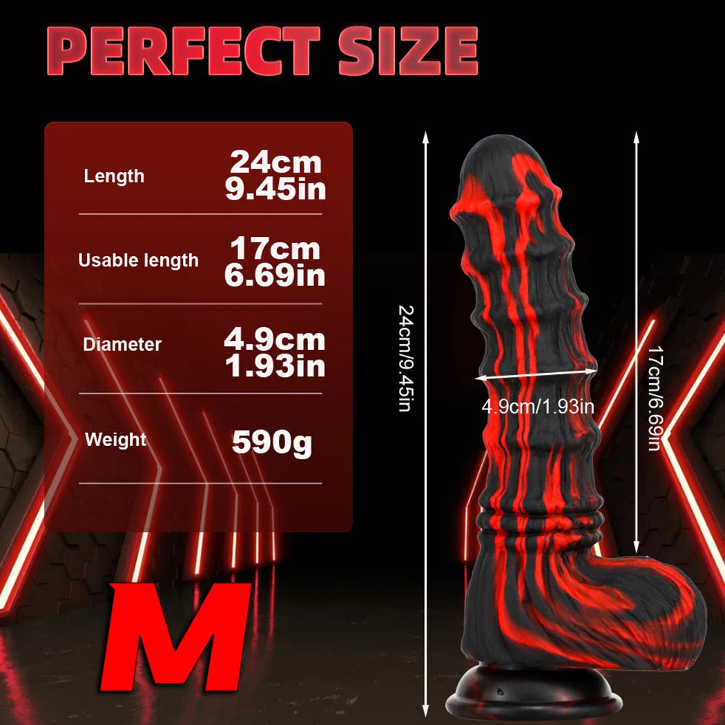 Consolador de silicona con forma de animal, pene grande, monstruo, falo, tapón anal, masturbador femenino, juguetes sexuales para mujeres, productos sexuales, tienda erótica.