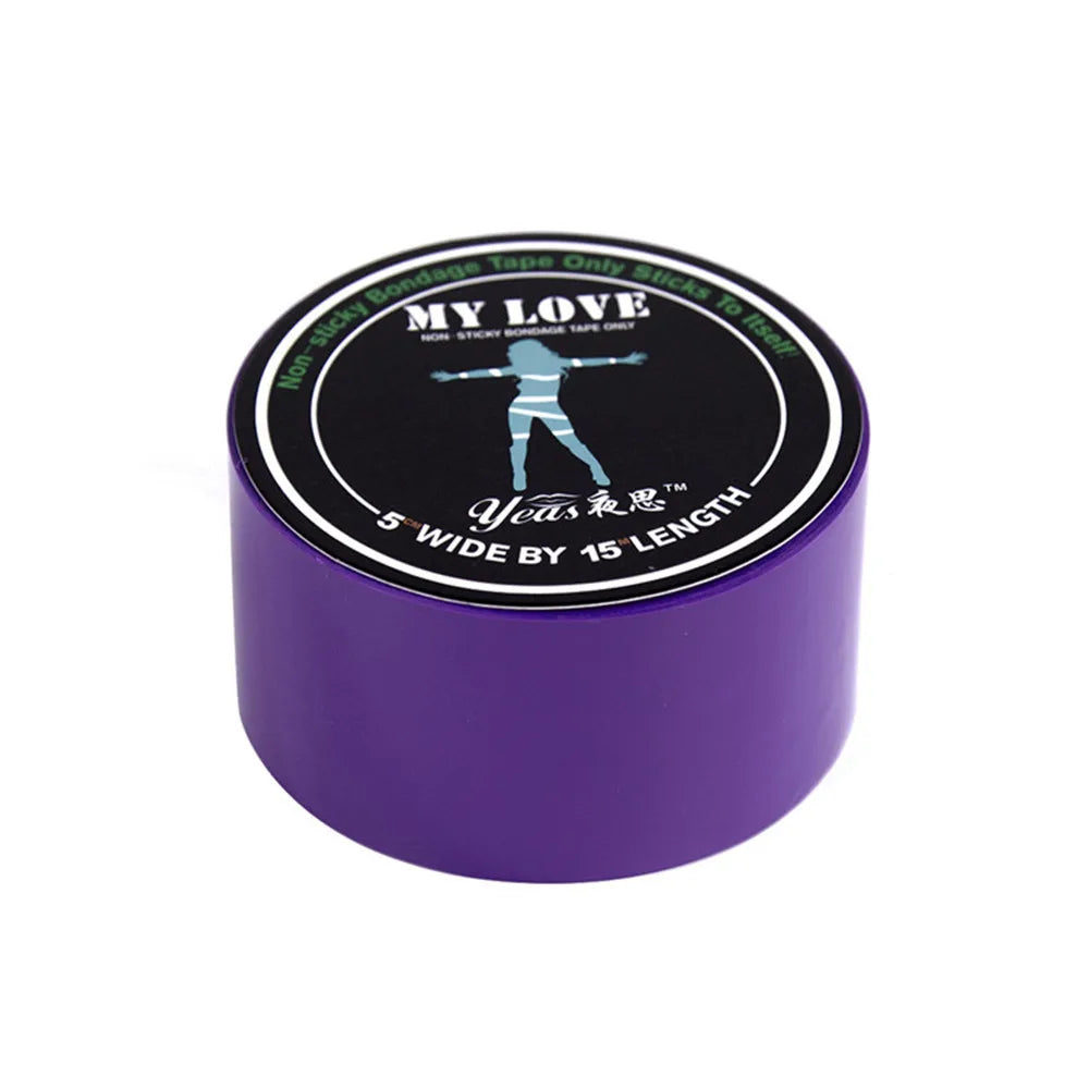 BDSM Elektrostatisches Bondage-Klebeband, Körpergeschirr, gebundene Fesseln, Bündel, Rollenspiele, Spaß für Erwachsene, Sklavenspiel, erotisches Sexspielzeug