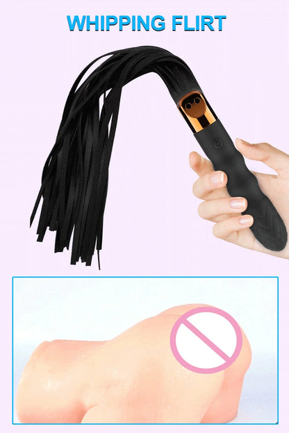 BDSM-Spielzeug, Sklavenpeitsche, Vibrator, Klitorisstimulator, Spanking, Bondage, extremes Sexspielzeug, Flirt, Erwachsene für Frauen, Paarspiel