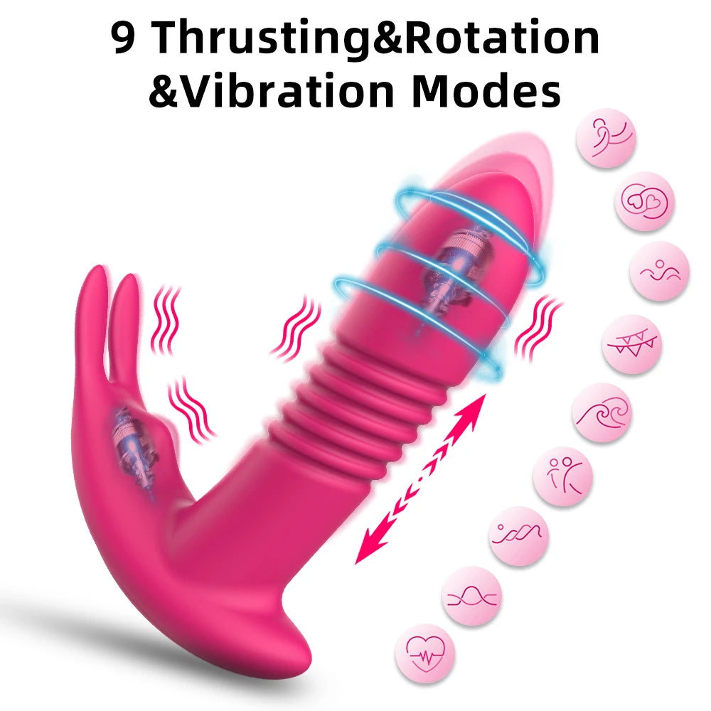 Vibrador vaginal con control por Bluetooth para masturbación femenina, estimulador de clítoris, vibrador portátil, productos eróticos para adultos.