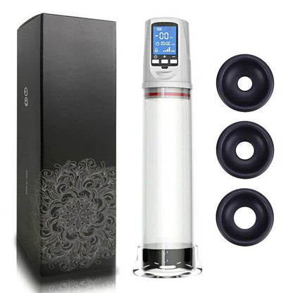 Sexspielzeug für Männer Elektrische Vakuum-Penispumpe Vergrößerung Dick Pump Penis Trainer Extender Verzögerte Ejakulation Masturbator 18+