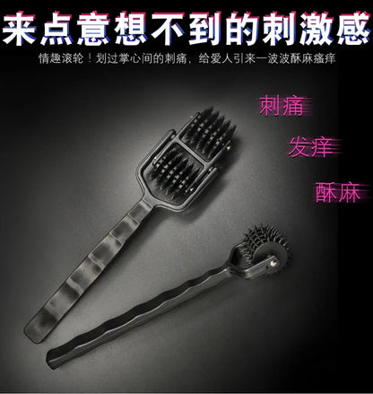 BDSM Slave Fetisch Spiele für Erwachsene Körper Nippel Schamlippen Massage Stimulator Sexspielzeug für Paare Pin Wheel Gear Roller Erotische Flirt-Tools