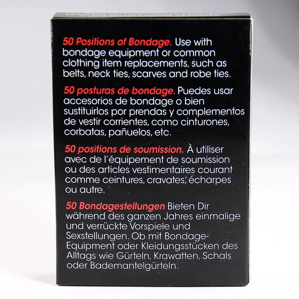 English Sex Card Game Adult Board Game Explore 50 Kinds of Card Play Bedroom Commands for Valentine's Day Couples