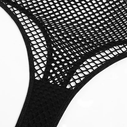 MUZISKAT - Lencería erótica con modelos explosivos y sexys, mono de malla transparente con esqueleto en el cuello