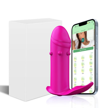 Consolador vibrador con control inalámbrico por aplicación, potente estimulador de clítoris y punto G, mini masajeador vaginal tipo bala, juguetes sexuales para adultos para mujeres.