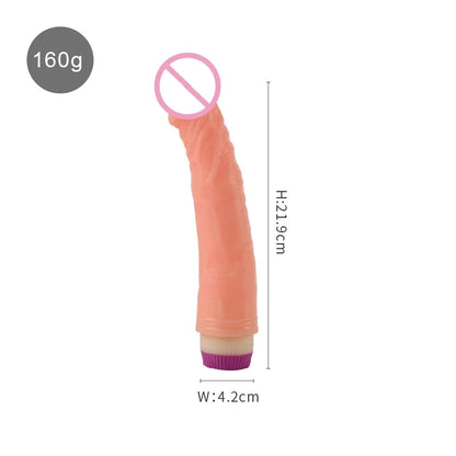 Vibradores para mujeres, producto sexual, vibrador, consolador, juguetes sexuales para mujeres, consolador realista, pene grande, suave, vibrador, masajeador de vagina.