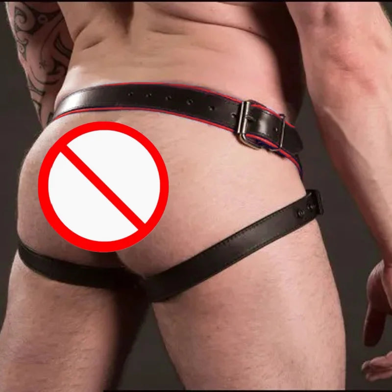 2024 Lencería sexy para hombre, suspensorio, pantalones exóticos, arnés de cuero, lencería sexy, BDSM, bondage, fetiche, gays, hombre, escenario, ropa de discoteca