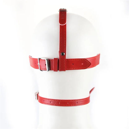 SM Leather Padded Hood Blindfold,Head Harness Mask Gag, BDSM Bondage ,Sex Toys for Couples Accessories