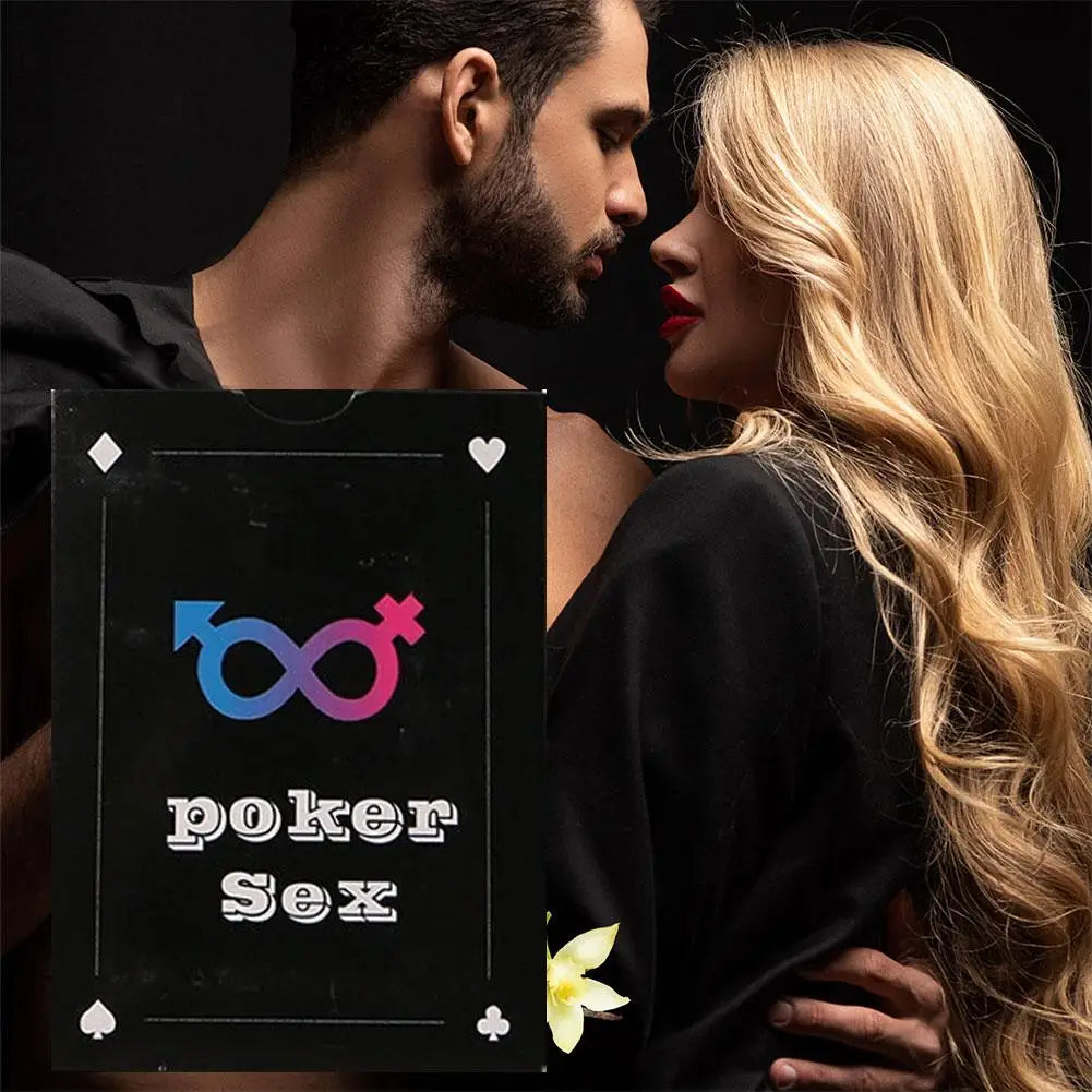 English Sex Posture Poker Cards Couple Bedroom Flirting Game Adult Intimate Play Cards Fun Interaction Easy to Use Couple Game