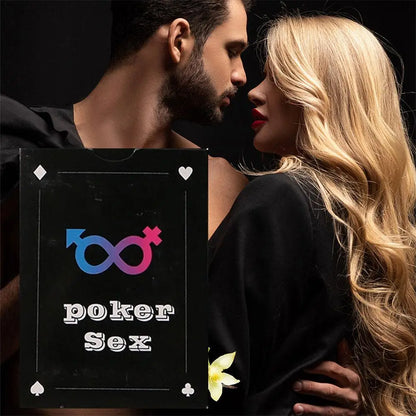 English Sex Posture Poker Cards Couple Bedroom Flirting Game Adult Intimate Play Cards Fun Interaction Easy to Use Couple Game