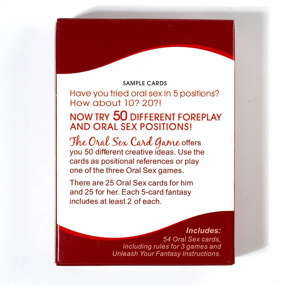 English Sex Card Game Adult Board Game Explore 50 Kinds of Card Play Bedroom Commands for Valentine's Day Couples