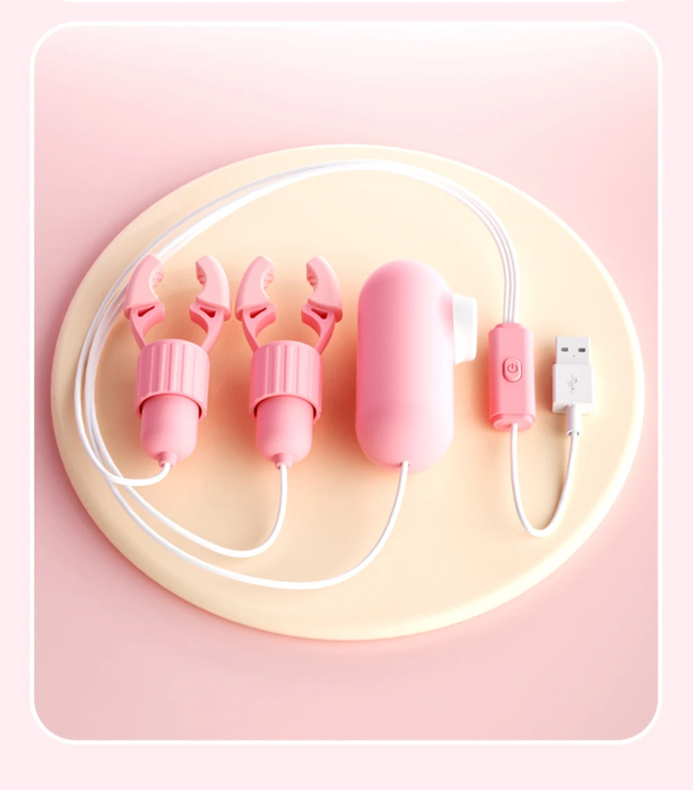 Juguetes sexuales para mujeres, masajeador de pecho para parejas, pinzas para pezones de 12 frecuencias, pinza para clítoris, vibrador para pezones, estimulación del clítoris.