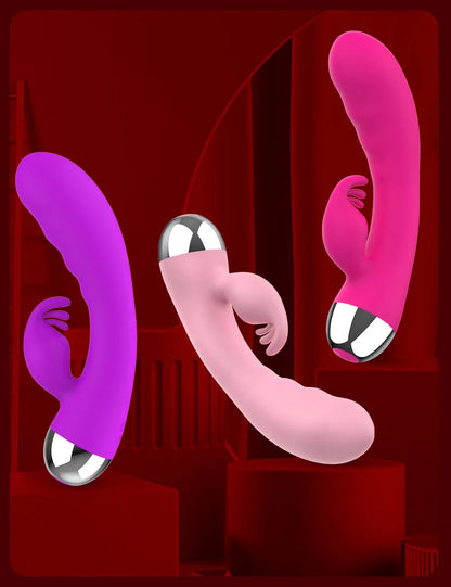 Vibrador para mujer con 12 modos de vibración | Estimulador dual de clítoris y punto G | Juguete sexual impermeable para mujeres y parejas | Placer para adultos