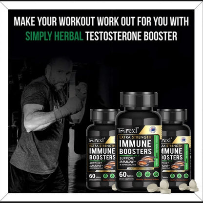 Testosteron-Booster für Männer, Potenzmittel, Steigerung von Energie und Ausdauer, Nahrungsergänzungsmittel für Muskelwachstum, Austern-Maca-Ginseng