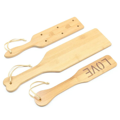 BDSM Spanking-Spielzeug mit glatter Oberfläche, leichtes Spiel, Bambusholz-Paddelpeitsche für Fetisch-Peitsche, Sklaven-Fantasie, Erotik-Sexshop für Erwachsene