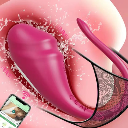 Vibrador vaginal con control por Bluetooth para masturbación femenina, estimulador de clítoris, vibrador portátil, productos eróticos para adultos.