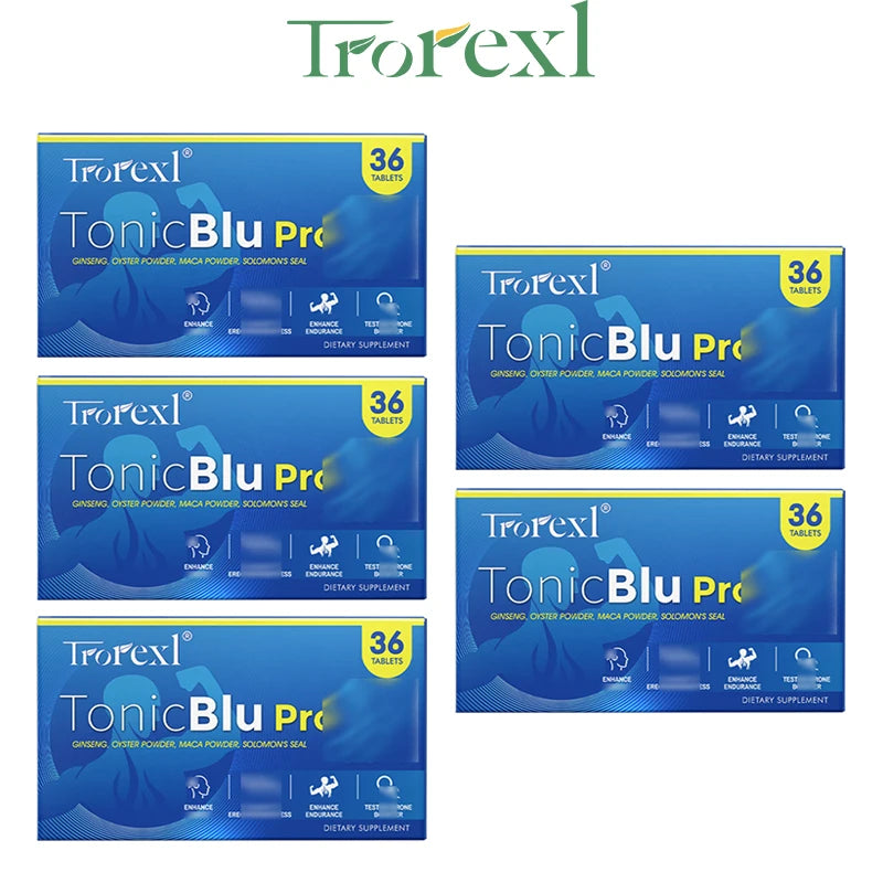 36-360 Pastillas Azules, Producto de Salud para Hombres, Fórmula Clínicamente Probada