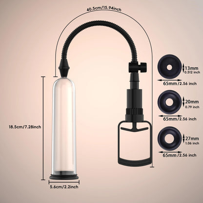 Juguetes sexuales para hombres con 6 potentes modos de succión y pantalla LCD, bomba eléctrica de alargamiento de pene para entrenamiento.