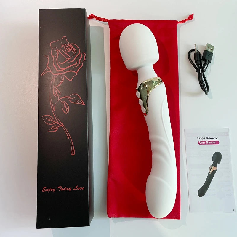 Leistungsstarker AV-Vibrator, Dildos, Zauberstab für Frauen, 10 Modi, Klitoris-Stimulator, G-Punkt, Vagina-Massagegerät, Sexspielzeug für Erwachsene für Frauen
