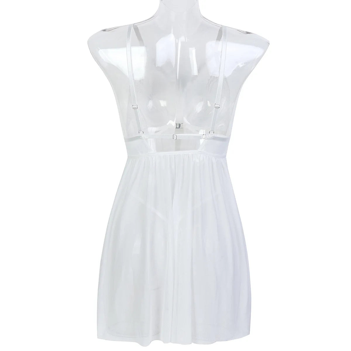 Lencería sexy para mujer, ropa interior erótica transparente, camisón con tanga, ropa de dormir